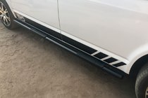 Volkswagen T5 2010-2015 Barre Laterali Black (2 pz, acciaio inox) foto 1