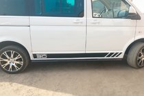 Volkswagen T5 2010-2015 Barre Laterali Black (2 pz, acciaio inox) foto 10