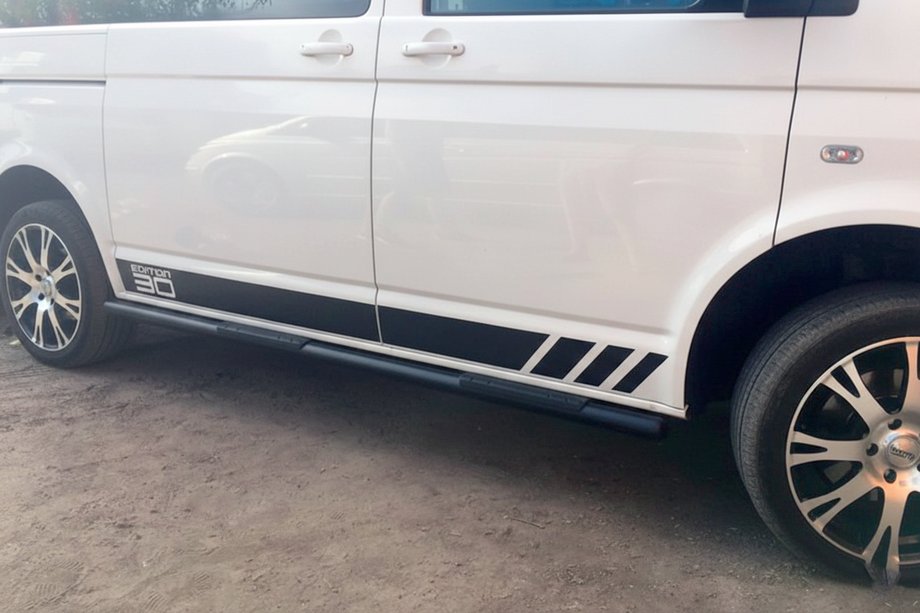 Volkswagen T5 2010-2015 Barre Laterali Black (2 pz, acciaio inox) Foto 12