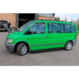 Pedane Laterali Black (2 pz, Acciaio Inox) Mercedes Vito W638 1996-2003 foto 2