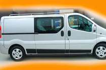 Opel Vivaro 2001–2015 Barre Laterali BB002 Nero (2 pz, Acciaio Inox) foto 8