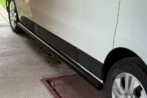 Renault Trafic 2015- Barre Laterali BB002 Nero (2 pz, Acciaio Inox) foto 7