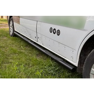 Barre Laterali BB002 Nero (2 pz, Acciaio Inox) Opel Vivaro 2015-2019 foto 3