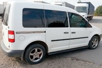 Volkswagen Caddy 2015-2020 Barre Laterali BB001 Nero (2 pz, Acciaio Inox) foto 2
