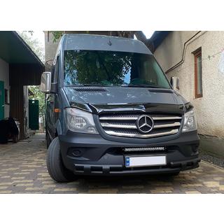 Parabull Bar Anteriore Inferiore Shark Black (Acciaio Inox) Mercedes Sprinter W906 2006–2018 foto 2