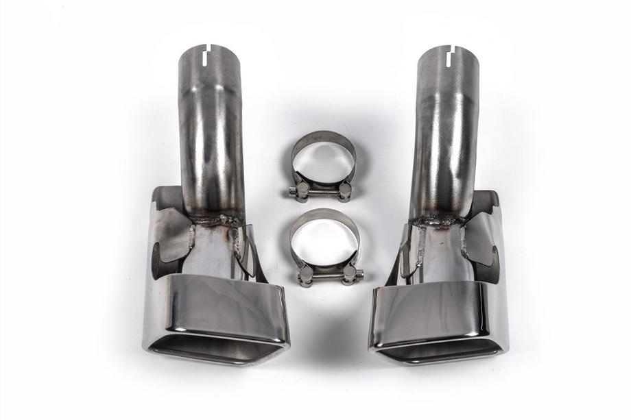 Terminali di scarico Sport V1 (2 pz, acciaio inox) Foto 2