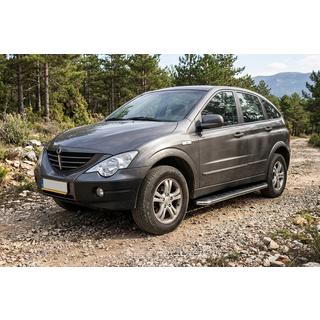 Pedane Laterali Maydos V1 (2 pz, Alluminio e Acciaio Inox) SsangYong Action 2005-2018 foto 1