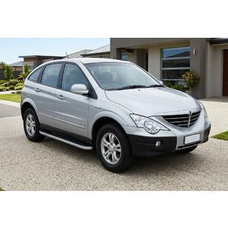 Pedane Laterali Tayga Grey (2 pz, Alluminio) SsangYong Action 2005-2018 foto 1