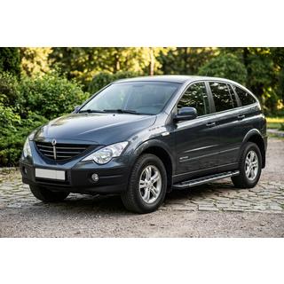 Pedane Laterali RedLine Black (2 pz, Alluminio) SsangYong Action 2005-2018 foto 1