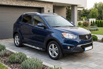 SsangYong Korando 2010-2019 Pedane Laterali Sunrise (2 pz, Alluminio) foto 1