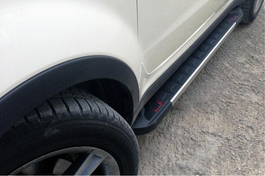SsangYong Korando 2010-2019 Pedane Laterali RedLine V1 (2 pz, Alluminio) Image
