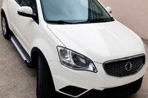 SsangYong Korando 2010-2019 Pedane Laterali Line (2 pz, Alluminio) foto 1