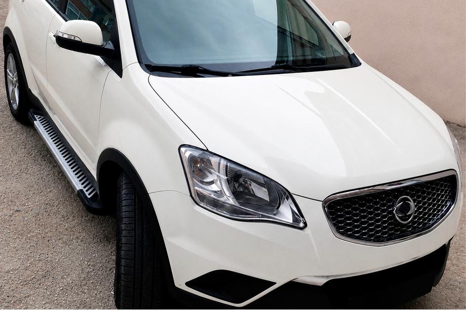 SsangYong Korando 2010-2019 Pedane Laterali Line (2 pz, Alluminio) Image