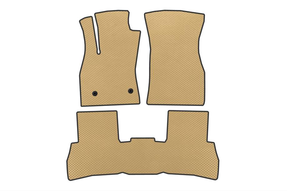 Fiat Doblo II 2010-2022 Tappetini in EVA V2 (2010-2015, Beige) Image