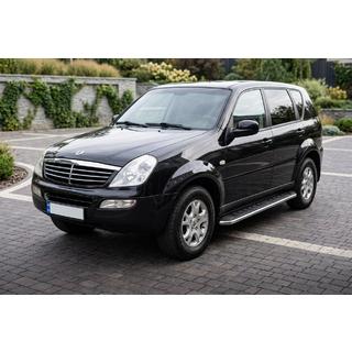 Pedane Laterali Maydos V1 (2 pz, Alluminio e Acciaio Inox) SsangYong Rexton I 2001-2017 foto 1