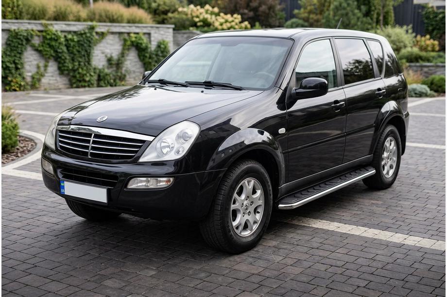 SsangYong Rexton I 2001-2017 Pedane Laterali Maydos V1 (2 pz, Alluminio e Acciaio Inox) Image