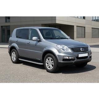 Pedane Laterali Tayga Grey (2 pz, Alluminio) SsangYong Rexton I 2001-2017 foto 1