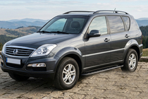 SsangYong Rexton I 2001-2017 Pedane Laterali RedLine Black (2 pz, Alluminio) foto 1