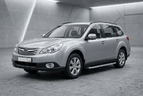 Subaru Outback 2009-2014 Pedane laterali Fullmond (2 pz, alluminio) foto 1