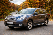 Subaru Outback 2009-2014 Pedane Laterali Sunrise (2 pz, Alluminio) foto 1