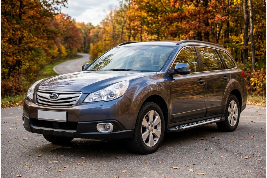 Subaru Outback 2009-2014 Pedane Laterali Sunrise (2 pz, Alluminio) Image