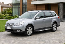 Subaru Outback 2009-2014 Pedane Laterali RedLine V1 (2 pz, Alluminio) foto 1