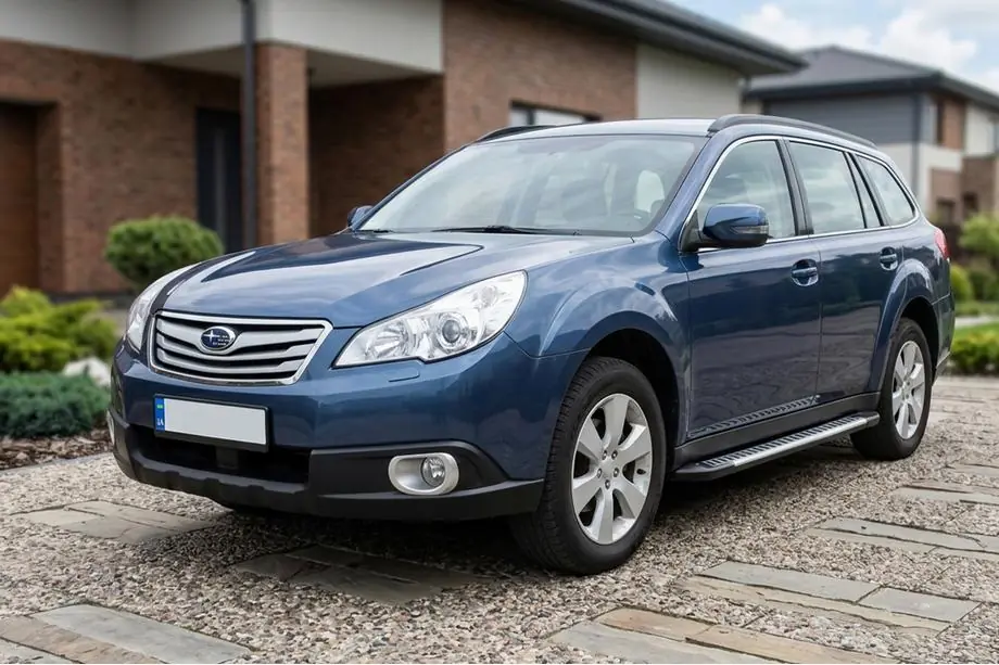 Subaru Outback 2009-2014 Pedane Laterali Line (2 pz, Alluminio) Image