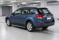 Subaru Outback 2009-2014 Pedane Laterali Maydos V1 (2 pz, Alluminio e Acciaio Inox) foto 1