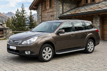 Subaru Outback 2009-2014 Pedane Laterali Tayga Grey (2 pz, Alluminio) foto 1