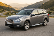 Subaru Outback 2009-2014 Pedane laterali Allmond Grey (2 pz, alluminio) foto 1