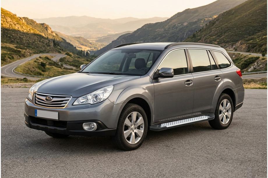 Subaru Outback 2009-2014 Pedane laterali Allmond Grey (2 pz, alluminio) Image