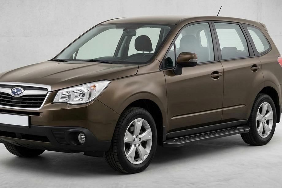 Subaru Forester 2013-2018 Pedane Laterali Allmond Black (2 pz, Alluminio) Image