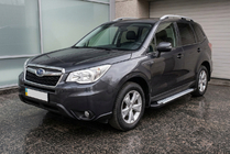 Subaru Forester 2013-2018 Pedane laterali Allmond Grey (2 pz, alluminio) foto 1