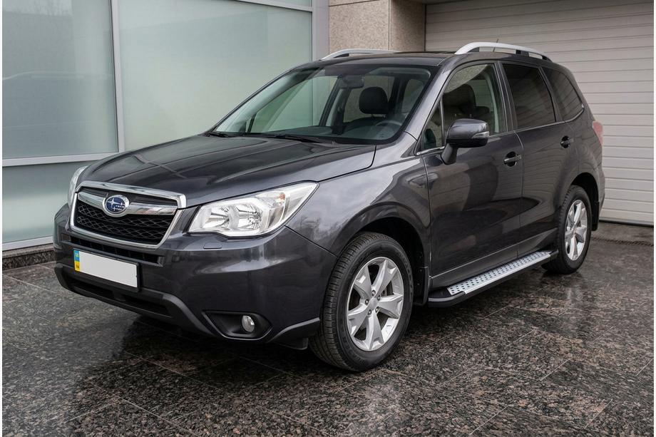 Subaru Forester 2013-2018 Pedane laterali Allmond Grey (2 pz, alluminio) Image