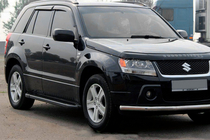Suzuki Grand Vitara 2005-2017 Pedane Laterali Allmond Black (2 pz, Alluminio) foto 1