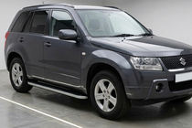 Suzuki Grand Vitara 2005-2017 Pedane Laterali Tayga Grey (2 pz, Alluminio) foto 1