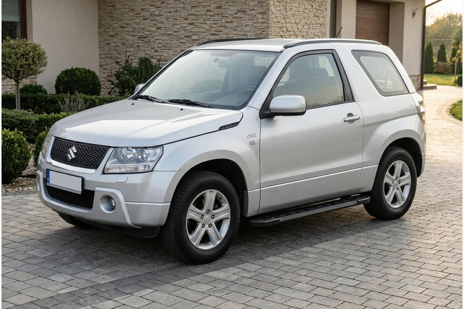 Suzuki Grand Vitara 2005-2017 Pedane Laterali RedLine Black (2 pz, Alluminio) Image