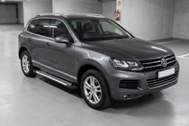 Volkswagen Touareg 2010-2018 Pedane Laterali Line (2 pz, Alluminio) foto 1