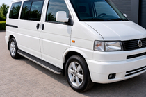 Volkswagen T4 Transporter 1990-2003 Pedane Laterali Tayga Grey (2 pz, Alluminio) foto 1