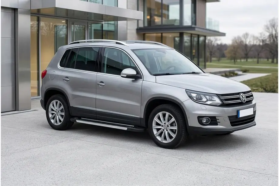 Volkswagen Tiguan 2007-2016 Pedane Laterali RedLine V1 (2 pz, Alluminio) Image