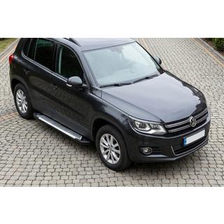 Pedane Laterali Line (2 pz, Alluminio) Volkswagen Tiguan 2007-2016 foto 1