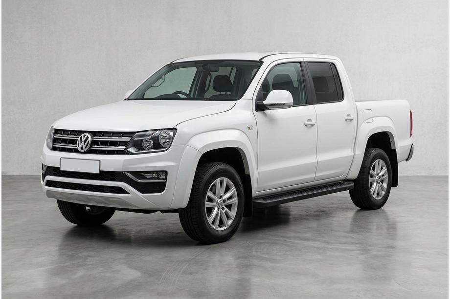 Volkswagen Amarok 2010-2022 Pedane Laterali Allmond Black (2 pz, Alluminio) Image