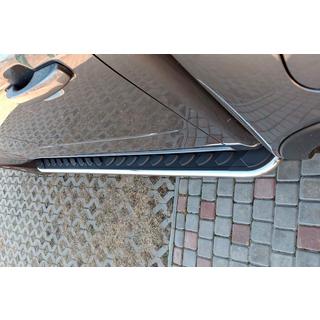 Pedane Laterali Maydos V1 (2 pz, Alluminio e Acciaio Inox) Volkswagen Amarok 2010-2022 foto 2