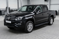 Volkswagen Amarok 2010-2022 Pedane Laterali Bosphorus Black (2 pz, Alluminio) foto 1