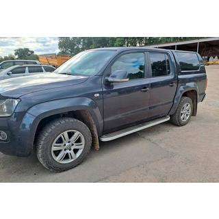 Pedane Laterali Tayga Grey (2 pz, Alluminio) Volkswagen Amarok 2010-2022 foto 3