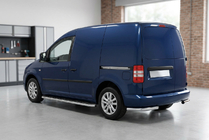 Volkswagen Caddy 2004-2010 Pedane Laterali Maydos V1 (2 pz, Alluminio e Acciaio Inox) foto 1
