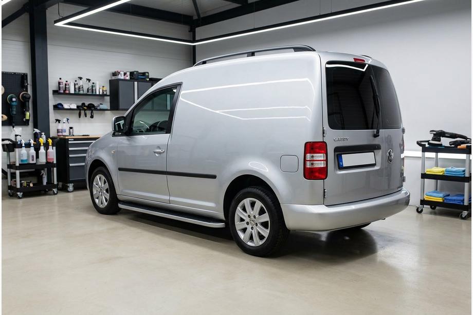 Volkswagen Caddy 2004-2010 Pedane Laterali Tayga Grey (2 pz, Alluminio) Image