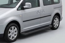 Volkswagen Caddy 2010-2015 Pedane Laterali Allmond Black (2 pz, Alluminio) foto 1