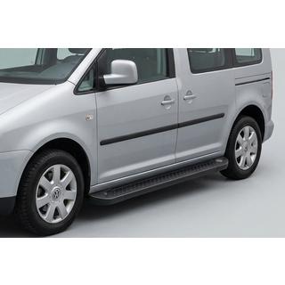 Pedane Laterali Allmond Black (2 pz, Alluminio) Volkswagen Caddy 2010-2015 foto 1