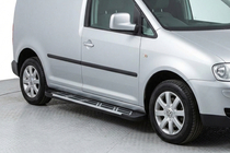 Volkswagen Caddy 2010-2015 Pedane Laterali Sunrise (2 pz, Alluminio) foto 1